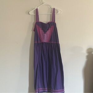 Purple and Pink Strappy Dress